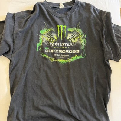 AMA Supercross FIM World Championship 2012 Black T-Shirt Motocross Sz 2XL
