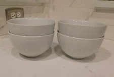 SALE (4) Crate and Barrel White Soup Cereal Bowls Designed By Martin Hunt