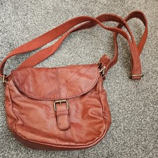 Gusti Leder Nature saddle vintage bag brown