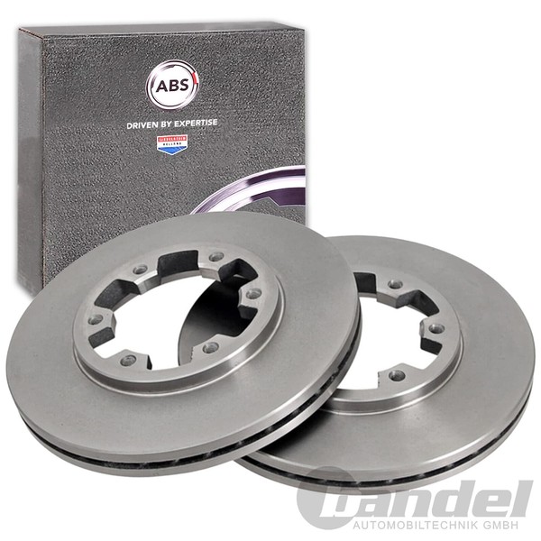 2X ABS Bremsscheiben 277Mm BelÜFtet Vorne Passend FüR Ford Maverick Nissan Pathf-image