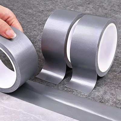 Strapazierfähiges wasserdichtes selbstklebendes Gaffer Duck Tape 50 mm x 50 m - silber/schwarz