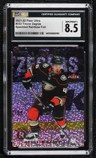 2021 Fleer Ultra Rookies Speckled Rainbow Foil Trevor Zegras #232 CGC 8.5 09go