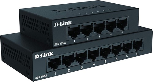 D-Link DGS-108GL 8-Port Gigabit Unmanaged Desktop Switch, Fanless, Low Profile, - 第 3/5 張圖片