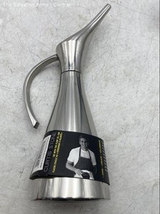Curtis Stone Silver Stainless Steel Go With The Flow Oil Can Dispenser