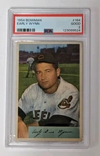 1954 Bowman Early Wynn #164 PSA2