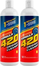 Formula 420 Cleaner - Glass, Metal and Ceramic - 12 Oz. Bottles. 2 Pack