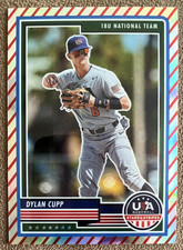 2023 Panini USA Baseball Stars & Stripes - Dylan Cupp #44 Stripes Prizm (RC)