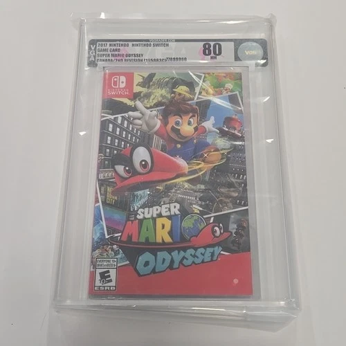 2017 Nintendo Switch - Super Mario Odyssey 2nd Revision VGA Graded 80NM