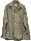 Mens M&S Green & White Shirt Size L Pit 24.5" Length 16.5"