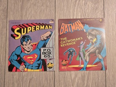 Vintage Power Records Lot- Batman (1976) + Superman (1975)