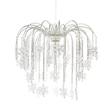 Modern Waterfall Pendant Light Shade with Star Shaped Acrylic Icicles by Happ...