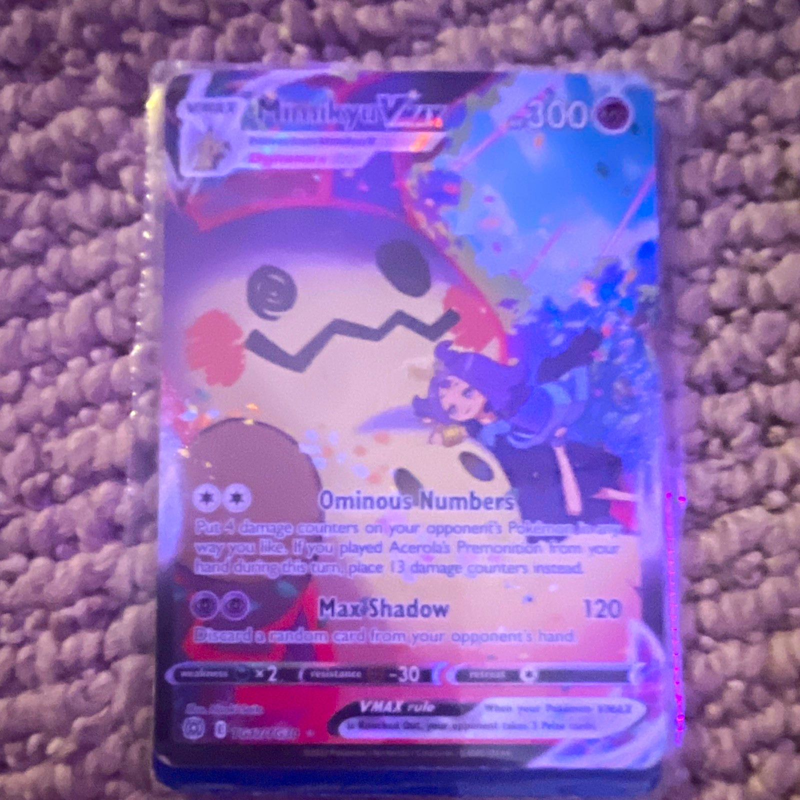 Pokemon TCG Mimikyu VMAX TG17/TG30 Brilliant Stars Trainer Gallery Full Art Holo
