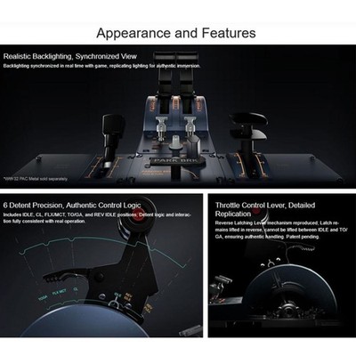 WINWING URSA MINOR 32 Metal Throttle Flight Game Support for X-Plane/MSFS P3DAem