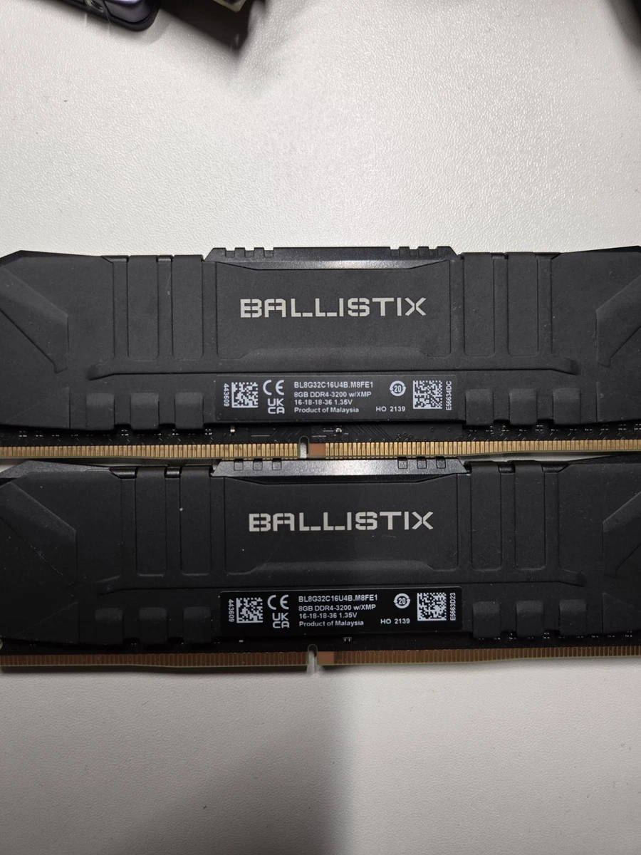 Ballistix Black 16 Go (2 x 8 Go) DDR4 2666 MHz CL16 - Mémoire PC - | Muséericorde