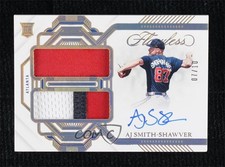 2023 Flawless Rookie Signatures Gold 7/10 AJ Smith-Shawver Dual Patch Auto 9su