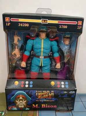 Jada Toys Exclusive SF2 M. Bison Vega Deluxe Player 2 SDCC Action Figure