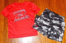 UNDER ARMOUR AUTHENTIC TODDLERS BOYS ORIGINAL BRAND NEW 2Pc SHORTS SET Sz 4, NWT