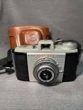 Kodak Pony 135 Model C 35mm Film Camera w/ Original Leather Case