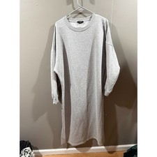 16 Boohoo grey long sweater dress