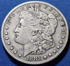 1881-CC Morgan Silver Dollar. Better Date, Nice Coin