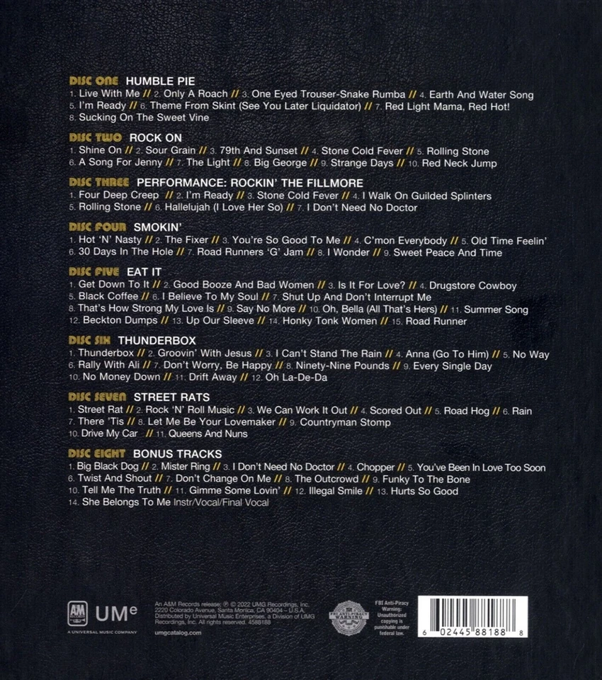 Humble Pie–The A&M Records Box Set: 1970-75-8-CDs!+Hardcoverb. im Schuber! Neu! - Bild 3 von 3