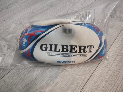 Ballon Rugby Gilbert RWC 2023 Taille 5 Officiel Replica Neuf Coupe Du Monde - Photo 1/2