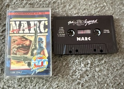 Commodore 64 C64 NARC Hit Squad Computerspiel getestet sehr guter Zustand 