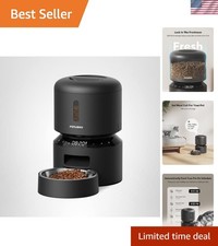 Healthy Feeding Solution: 3L Automatic Cat Feeder with Freshness Lock & Voice