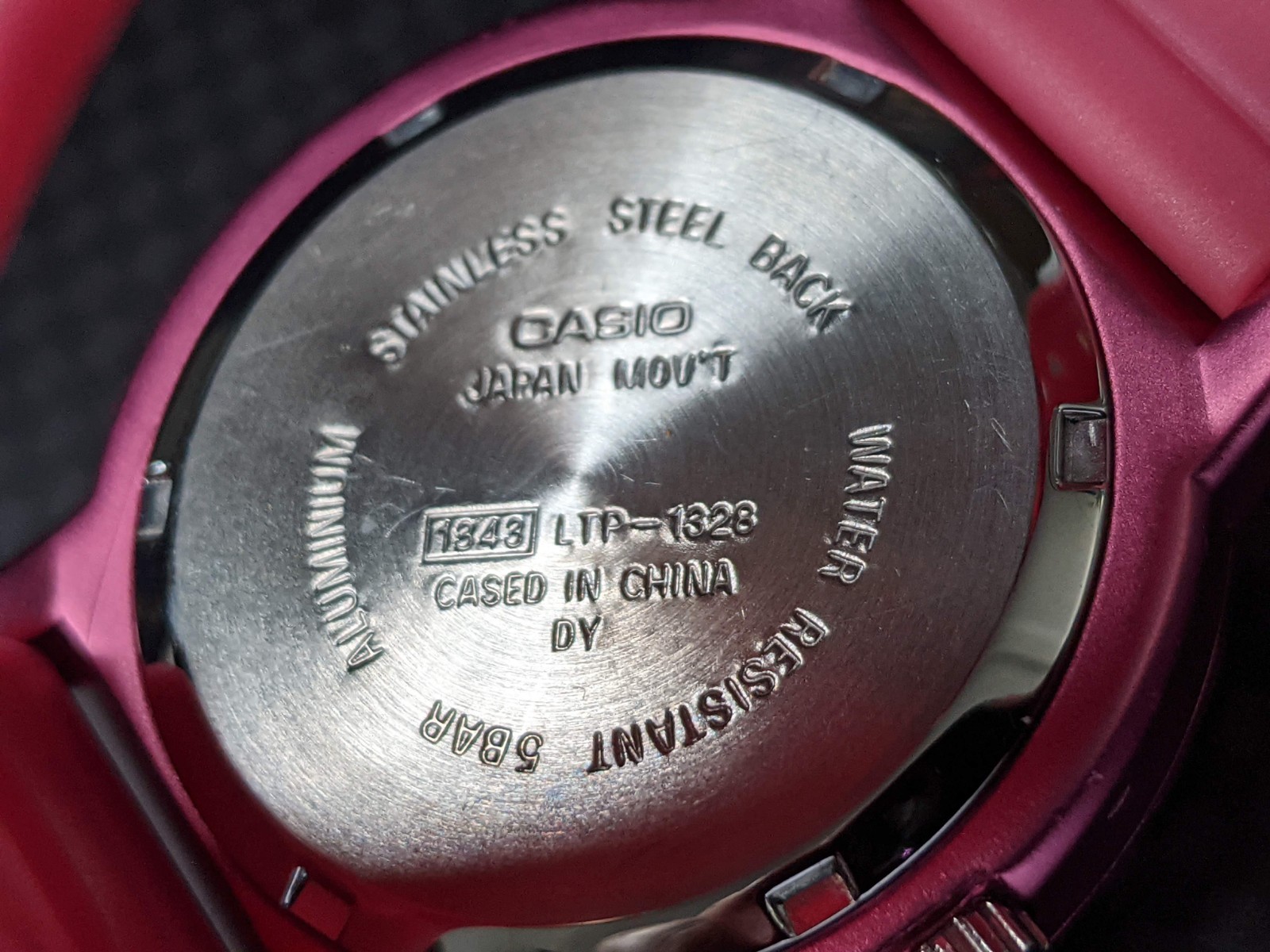 Ladies Pink  Multi-function Casio Glitter Watch L… - image 10