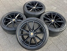 4 ORIGINAL 20" 21" ALU WINTERRÄDER PORSCHE 911 992 992601025C 992601025 SCHWARZ 