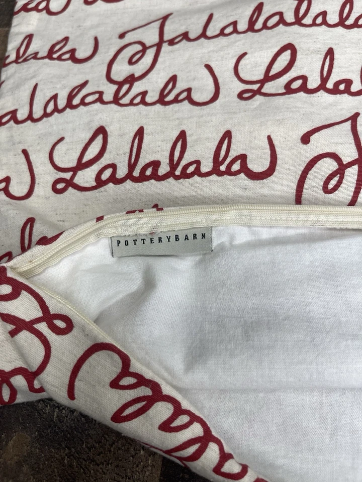 Funda de almohada lumbar POTTERYBARN All Over Fa La ¡Vacaciones de Navidad 16x26! Foto 2 de 2