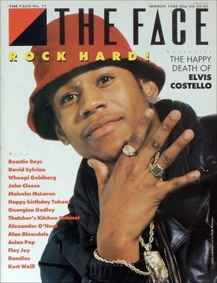 THE FACE MAGAZINE MAR 1986 . LL COOL J FRONT COVER . JOHN LYDON . ALAN BLEASDALE
