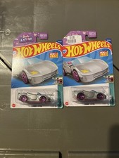 RARE 2022 Hot Wheels Silver Barbie Extra Lot Of 2