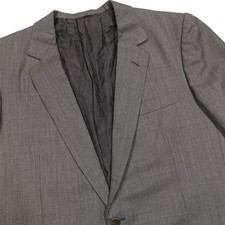 BRIONI Men's Size 48R Gray Houndstooth 2-Button Sport Coat Blazer Jacket Italy