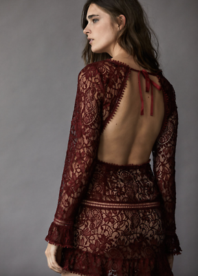 for love and lemons emerie dress red Free People For Love & Lemons Emerie Lace Mini Dress Size XS