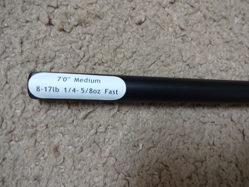 9 Rod Building Wrapping OEM carbon 7' 8-17# Matte Blacl LAST ONES LEFT!!!!!!