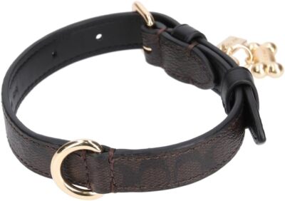 首輪・ハーネス・リード COACH Boxed Signature Small Pet Collar CH144 Coach] Boxed Small Pet Collar Signature Canvas CH144 IMAA8