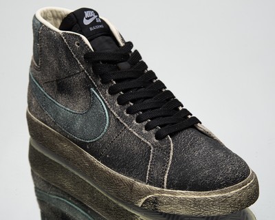 Nike Sb Zoom Blazer Mid Premium Faded Black Men S Skate Lifestyle Sneakers Shoes Ebay