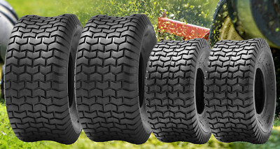 Set Of 4 15x6.00-6 20x8.00-8 Lawn Mower Tires Heavy Duty 4Ply Tubeless Replace