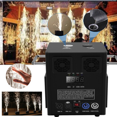 750W DMX Sparkular Feuerwerk Funkenmaschine Cold Spark Machine Disco Bühne Event