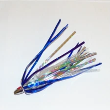 2 Piece 1/4oz Head 5" Mylar Trolling Lure Tuna Wahoo Mahi Kingfish Sailfish 111