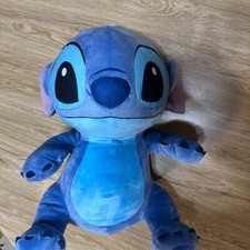 SEGA Disney Lilo & Stitch Grande Peluche Guance Rosse Seduto Ver. Stitch Japan nuovo