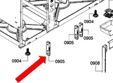 NEW Genuine/OEM Thermador HINGE Part# 00498956