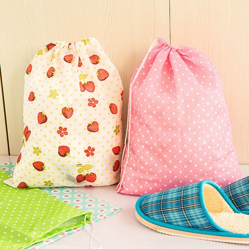 2pcs-Shoes-Bag-Travel-Storage-Pouch-Drawstring-Dust-Bags-Non-woven-Random-JX