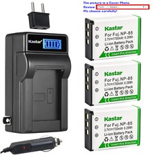 Kastar Battery LCD AC Charger for Fuji NP-85 BC-85 Fujifilm FinePix SL305 Camera