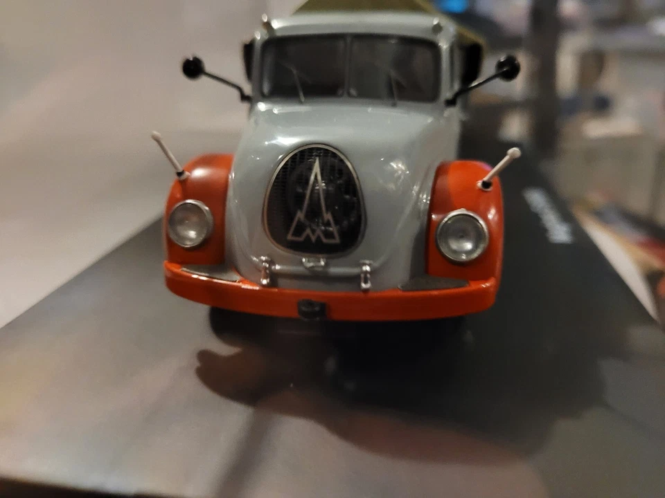 Magirus S 6500 Bâché Gris Et Rouge Schuco 1/43 - Photo 4/4