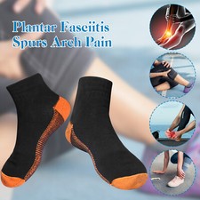 1-3Pair Compression Socks Women Men Arch Support Plantar Fasciitis Running Ankle