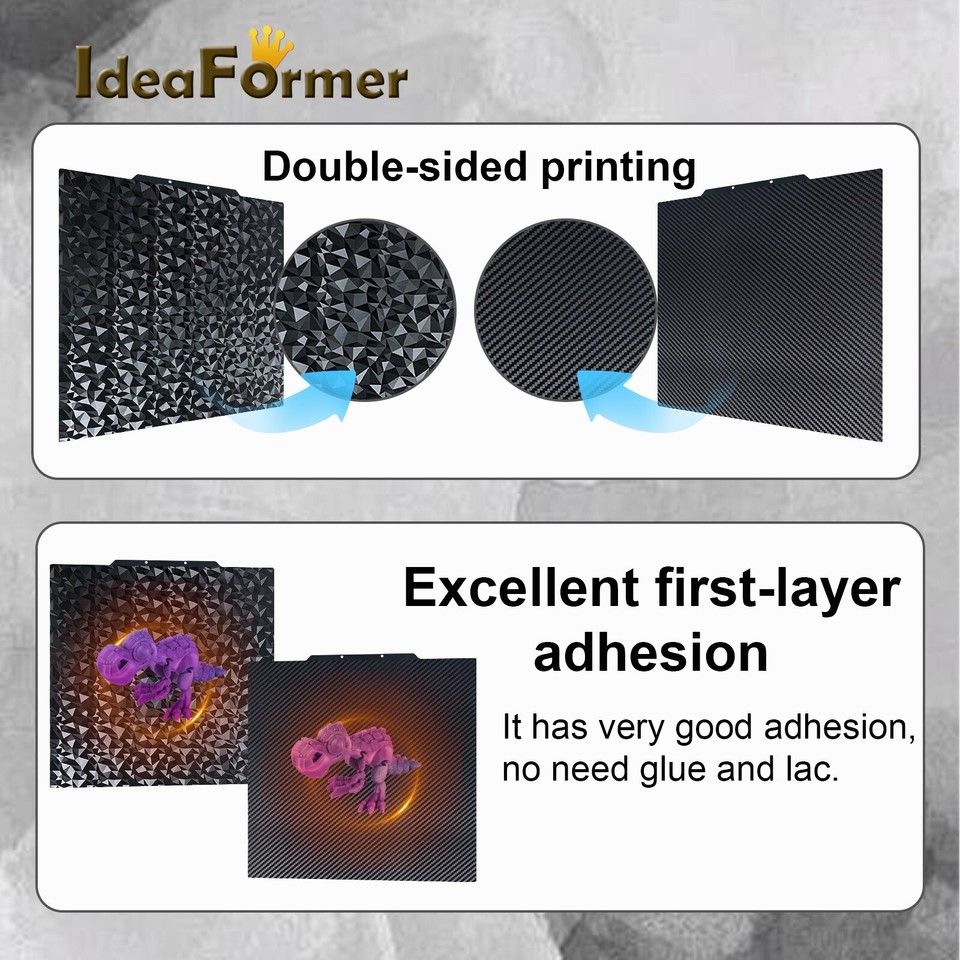 Pei Sheet Snowflake Build Plate - Double Sided PEI Spring Steel