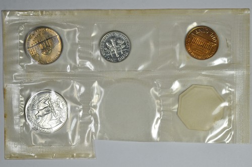 1961 US Mint Proof Coins 1C 5C 10C 25C in Mint Cellophane - Picture 2 of 3