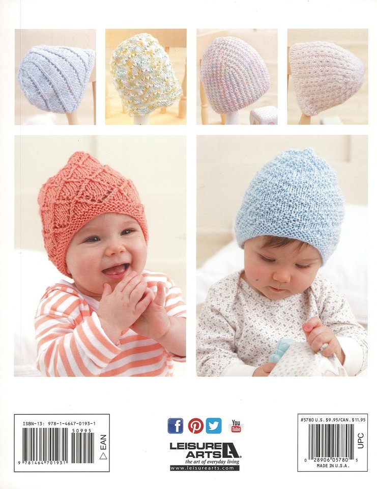 Leisure Arts Baby Beanies Made with Knook Knitting Book 28906057805| eBay